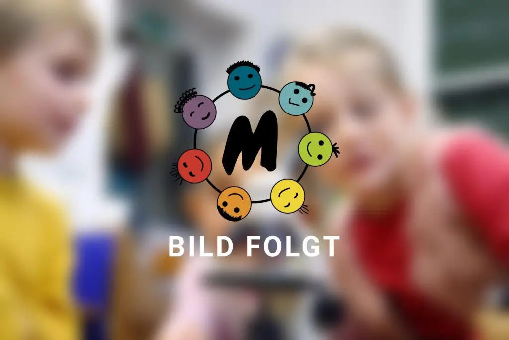 Platzhaltergrafik mit Montessori-Symbolen und dem Hinweis „Bild folgt“.