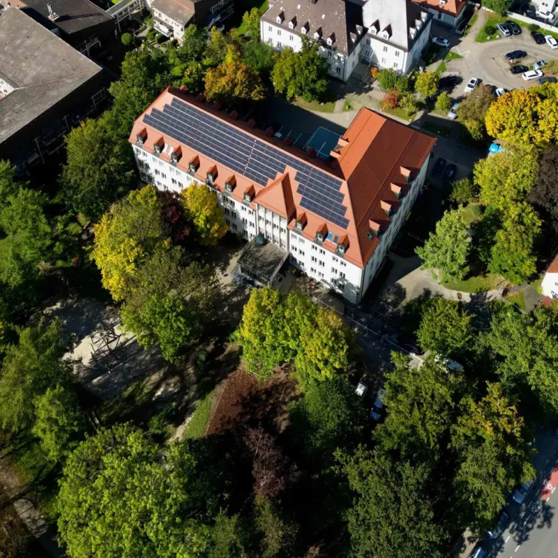 Montessori Schule Günzburg Drohnenaufnahme