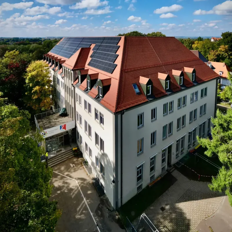 Montessori Schule Günzburg Drohnenaufnahme