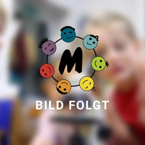 Platzhaltergrafik mit Montessori-Symbolen und dem Hinweis „Bild folgt“.